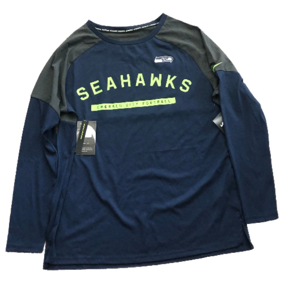 NWT Seattle Seahawks Nike Womens Tailgate LS Shirt